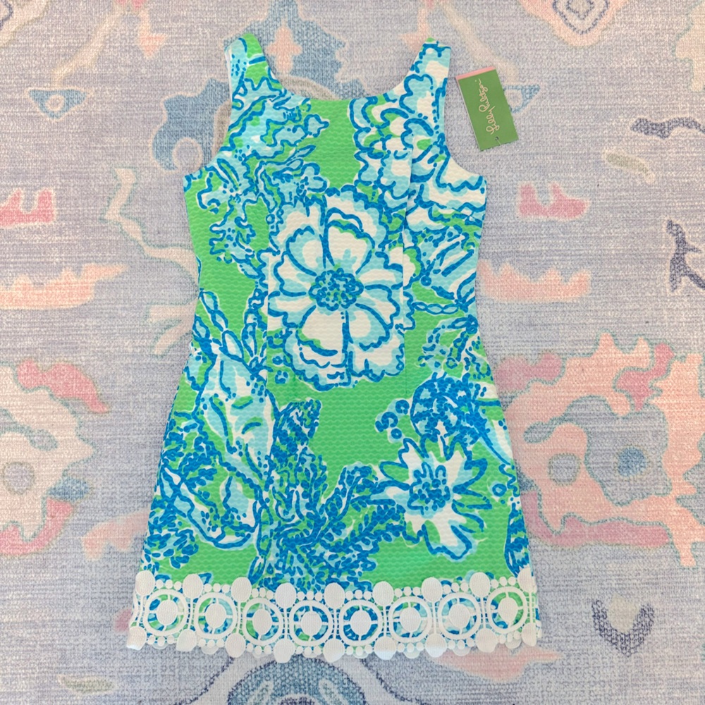 NWT Lilly Pulitzer Girls Little Delia Dress - Northeast Hahbah - Size 8